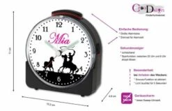 CreaDesign Kinder Funkwecker Weiß Personalisiert Mit Namen Cowboy Pferd -Optimal Elektronik Geschäft 28901598 05