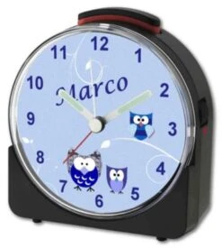 CreaDesign Kinder Funkwecker Weiß Personalisiert Mit Namen Eule -Optimal Elektronik Geschäft 28901806 04