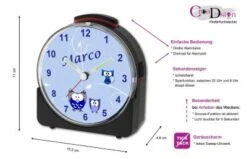 CreaDesign Kinder Funkwecker Weiß Personalisiert Mit Namen Eule -Optimal Elektronik Geschäft 28901806 05