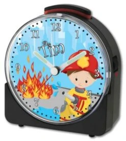 CreaDesign Kinder Funkwecker Weiß Personalisiert Mit Namen Feuerwehrmann -Optimal Elektronik Geschäft 28901808 03