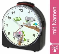 CreaDesign Kinder Funkwecker Weiß Personalisiert Mit Namen Koala