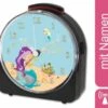 CreaDesign Kinder Funkwecker Weiß Personalisiert Mit Namen Meerjungfrau