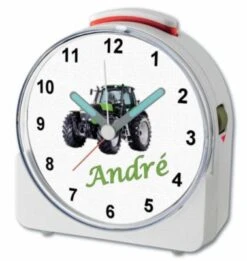 CreaDesign Kinder Funkwecker Weiß Personalisiert Mit Namen Traktor 12-Stunden-Anzeigeformat, Geräuschlos/Ohne Ticken, Nachtlicht 8 CreaDesign Kinder Funkwecker Weiß Personalisiert Mit Namen Traktor 12-Stunden-Anzeigeformat, Geräuschlos/Ohne Ticken, Nachtlicht -Optimal Elektronik Geschäft 28901901 04