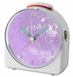 CreaDesign Kinder Funkwecker Weiß Personalisiert Mit Namen Blume Lila 12-Stunden-Anzeigeformat, Geräuschlos/Ohne Ticken, Nachtlicht 8 CreaDesign Kinder Funkwecker Weiß Personalisiert Mit Namen Blume Lila 12-Stunden-Anzeigeformat, Geräuschlos/Ohne Ticken, Nachtlicht -Optimal Elektronik Geschäft 28901922 04