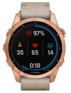 Garmin Fenix 7S Saphir Solar Titan Smartwatch Kalkstein/roségold Smartwatches -Optimal Elektronik Geschäft 29879035 04