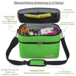PUNALU Große Tasche Für Toniebox Inkl. Schutzfolie Passend Für Toniebox, Platz Für 68 Tonies, Set Toniebox Tasche + Toniebox Aufkleber -Optimal Elektronik Geschäft 29968568 03