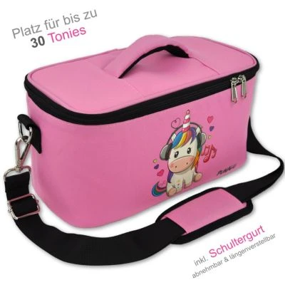 PUNALU Tasche Für Toniebox Inkl. Schutzfolie Passend Für Toniebox, Platz Für 30 Tonies, Ladegerät Und Kopfhörer, Set Toniebox Tasche + Toniebox Aufkleber 2 PUNALU Tasche Für Toniebox Inkl. Schutzfolie Passend Für Toniebox, Platz Für 30 Tonies, Ladegerät Und Kopfhörer, Set Toniebox Tasche + Toniebox Aufkleber – Bild 2