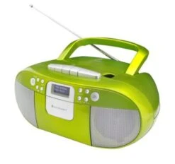 Soundmaster SCD7800GR Boombox DAB+ CD MP3 Kassettenrekorder Mit USB Weckerfunktion Hörbuchfunktion