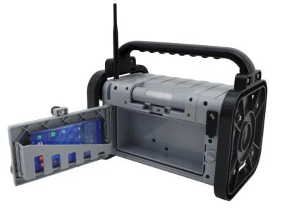 Soundmaster DAB80SG Baustellenradio Mit DAB+ UKW Bluetooth Und Li-Ion Akku IP44 Staub- Und Spritzwassergeschützt 5 Soundmaster DAB80SG Baustellenradio Mit DAB+ UKW Bluetooth Und Li-Ion Akku IP44 Staub- Und Spritzwassergeschützt – Bild 5