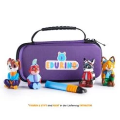 Edurino Lernspielzeug Tasche Sammelmäppchen Aufbewahren Von Figuren Und Stift Lila