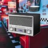 Soundmaster NR955SW Nostalgie Retro Radio DAB+ UKW Radio USB CD Player MP3