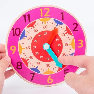 Enbaoxin Zeit Erkenntnis Bunte Uhr Frühen Lernen Spielzeug Holz Kleine Uhr Puzzle Spielzeug Für Kinder Kinder 2 Enbaoxin Zeit Erkenntnis Bunte Uhr Frühen Lernen Spielzeug Holz Kleine Uhr Puzzle Spielzeug Für Kinder Kinder – Bild 2