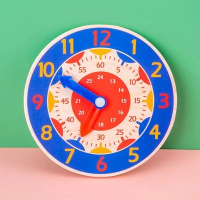 Enbaoxin Zeit Erkenntnis Bunte Uhr Frühen Lernen Spielzeug Holz Kleine Uhr Puzzle Spielzeug Für Kinder Kinder 4 Enbaoxin Zeit Erkenntnis Bunte Uhr Frühen Lernen Spielzeug Holz Kleine Uhr Puzzle Spielzeug Für Kinder Kinder – Bild 4