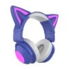 Syntek Bluetooth-Kopfhörer Mit Leuchtenden Katzenohren Katze Ohren Kopfhörer Bluetooth-kompatibel Wireless Stereo Musik Headset