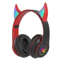 Brightake Kabelloses Headset 5.0 Faltbarer Bluetooth-Kopfhörer Teufel Ohr Bluetooth Kopfhörer Mit Mikrofon Stereo Musik RGB Blinkende