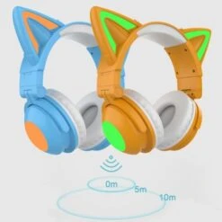 Brightake Katze Ohren Kopfhörer Bluetooth-kompatibel Wireless Stereo Musik Headset Bluetooth-Kopfhörer Mit Leuchtenden Katzenohren -Optimal Elektronik Geschäft 30437176 03