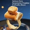 Syntek Multifunktionale Mini-Projektor-Kinderuhr Cartoon-Multifunktionsuhr Für Kinder Aus Der Luft- Und Raumfahrt