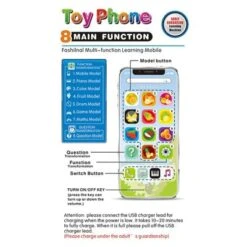 Syntek Kinder-Simulationstelefon, Sprachspielzeug Für Kinder Wiederaufladbares Spielzeug-Handy, Pädagogisches Lernspielzeug Für Die Frühe Bildung Von Kindern -Optimal Elektronik Geschäft 30737815 03