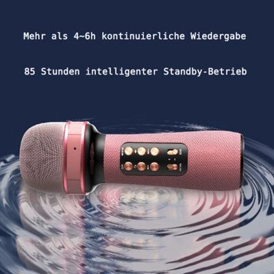 Epik Tragbare Handheld Hohe Bluetooth Wireless Mikrofon Karaoke-Mikrofon Handheld Bluetooth Lautsprecher Wireless 1800mAh 2 Epik Tragbare Handheld Hohe Bluetooth Wireless Mikrofon Karaoke-Mikrofon Handheld Bluetooth Lautsprecher Wireless 1800mAh – Bild 2
