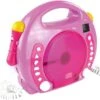 X4-TECH Kinder CD-Player Bobby Joey Inkl. USB / MP3 Und Mikrofone, Pink