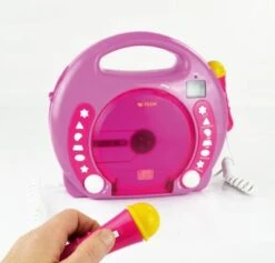 X4-TECH Kinder CD-Player Bobby Joey Inkl. USB / MP3 Und Mikrofone, Pink -Optimal Elektronik Geschäft 3566719 05