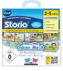 Storio 2 & 3 Lernspiel "Nino & Nina Hören Musik"