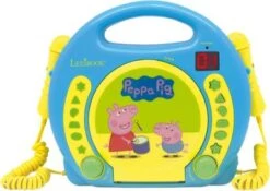 LEXIBOOK Peppa Pig Kinder CD-Player Mit 2 Mikrofonen