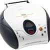 Lenco SCD-24 Weiss - Boombox CD-Player Mit Radio Und Kopfhöreranschluss