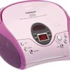 Lenco SCD-24 Pink - Boombox CD-Player Mit Radio Und Kopfhöreranschluss