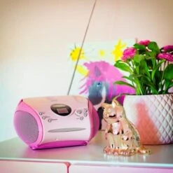 Lenco SCD-24 Pink - Boombox CD-Player Mit Radio Und Kopfhöreranschluss -Optimal Elektronik Geschäft 7193048 03