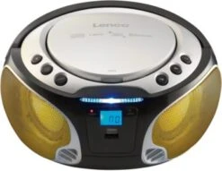 Lenco SCD-550SI - CD-/MP3-Player Mit FM-Radio, Bluetooth,USB-Anschluss Und Party-Lights, Silber -Optimal Elektronik Geschäft 8656225 03