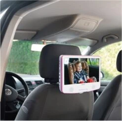 Lenco DVP-910PK - Tragbarer 9" DVD-Player Mit Fester Kopfstützenhalterung Und Kopfhörern, Pink -Optimal Elektronik Geschäft 8656255 05